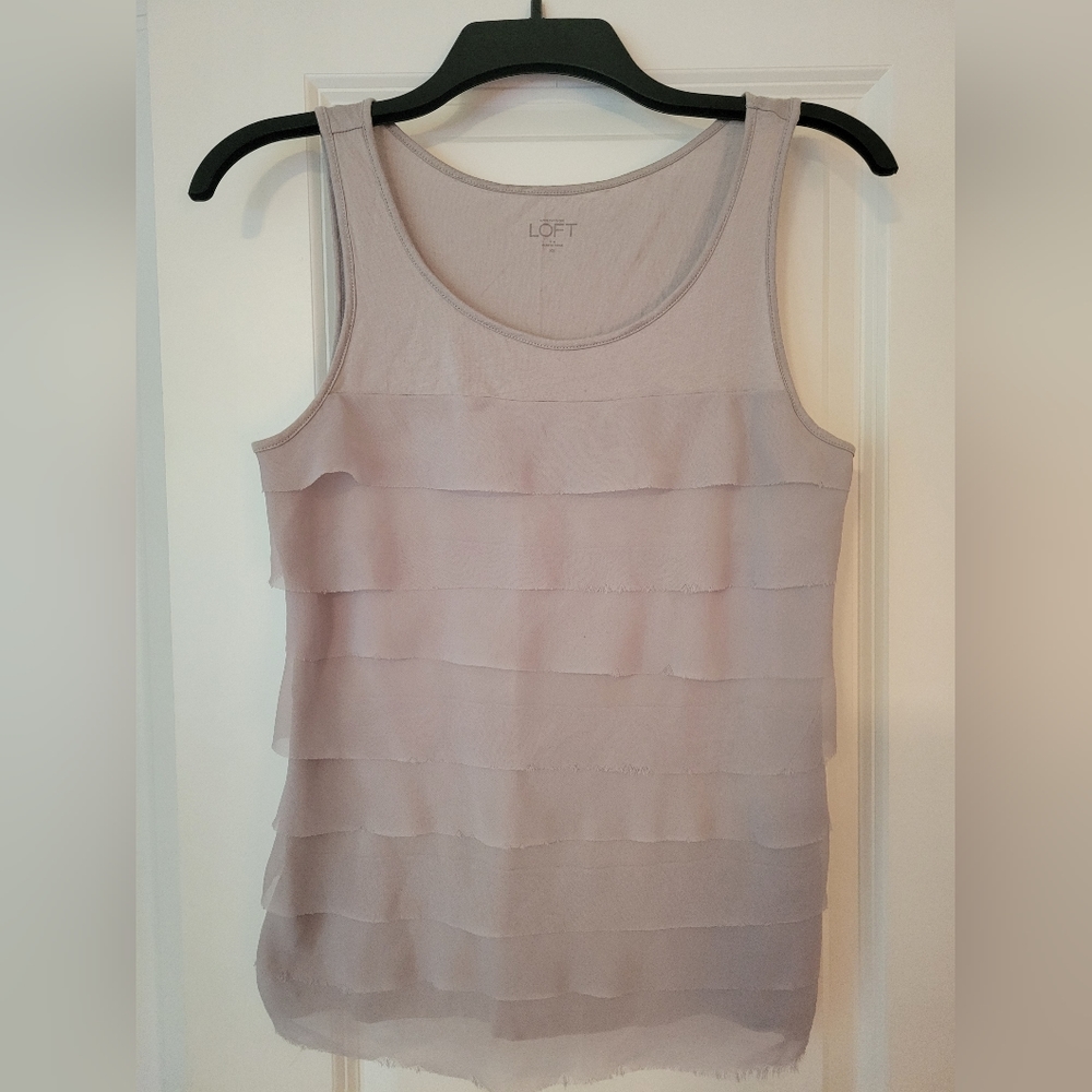 Loft ruffle blouse tank